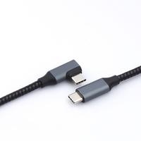 Cables codo tipo-c Usb-c de sincronización de datos de Cable de 90 grados Usb 2,0 Cable Usb3.0 tipo C ángulo