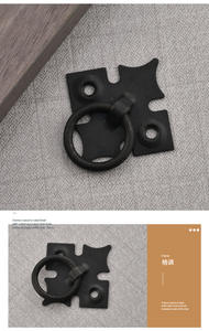 Iron Single-hole Hanging Ring Cabinet Drawer Door Handle with Pull for <b>Bathroom</b> and Living Room - Product Image 4