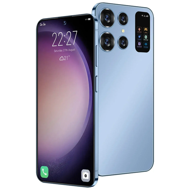 Wholesale 5G Mobile Phone S24 Ultra SmartPhone 7.0HD Screen 16G+1T 7000Mah 48MP+72MP Android13 Dual Sim Face Unlocked