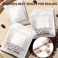 Sachets de café à suspendre personnalisés, filtres jetables pour café moulu, idéaux pour les voyages et les packs de bureau