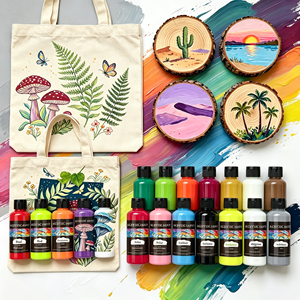 Pintura Acrílica Profesional de 24 Colores, OEM Especializado, Fuerte Adhesión, Control Flexible, para Obras de Arte Creativas - Product Image 1