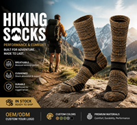 Chaussettes de trekking thermiques imperméables pour l'hiver, randonnée en extérieur, évacuation de l'humidité, respirantes, soutien de la voûte plantaire 3D, antibactériennes, rembourrées