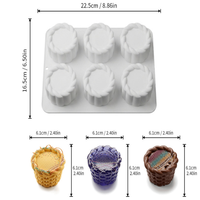 Nouveau moule créatif en silicone de qualité alimentaire pour gâteaux, chocolats, gelées et puddings, en forme de dentelle ronde, pour usage domestique