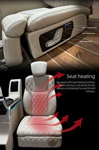 Sièges en cuir aérodynamiques personnalisables pour Honda Vito modèle Hiace, masseur électrique, voiture de banlieue, <span class=keywords><strong>minibus</strong></span> compatible avec Alphard - Product Image 6