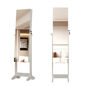 <span class=keywords><strong>Espejo</strong></span> de Madera Giratorio de 360 Grados para Dormitorio con Armario para Joyas, Perchero de Entrada, Armario para Joyas con <span class=keywords><strong>Espejo</strong></span> - Product Image 2