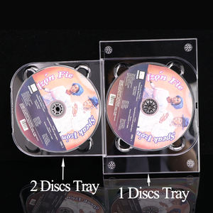 WEISHENG Boîtes de rangement transparentes pour DVD Blu-ray, Digipak, pour 3 disques, support de disque CD, pour collage sur emballage en carton - Product Image 2