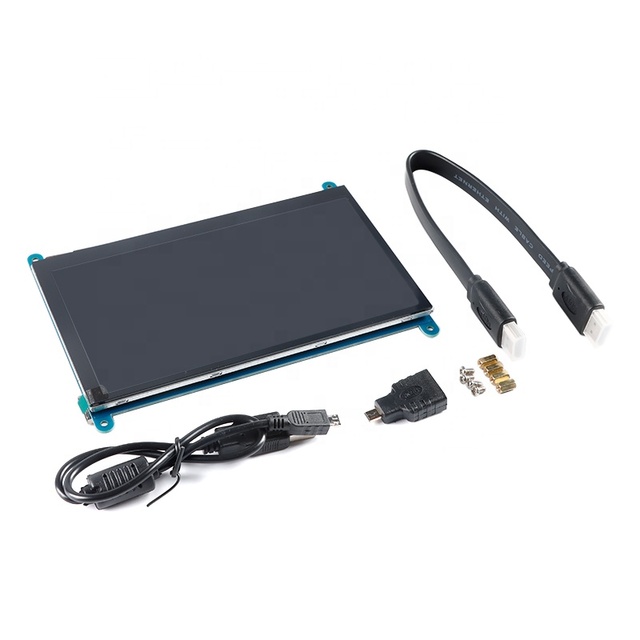 7 Inch HD LCD Display Capacitor Touch Screen 1024x600 Touch Panel Compatible with Raspberry Pi Resolution 1024*600