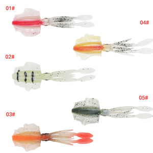 Señuelo de calamar de silicona biónico suave de 10 cm y 7 g para pesca en agua salada - Product Image 2