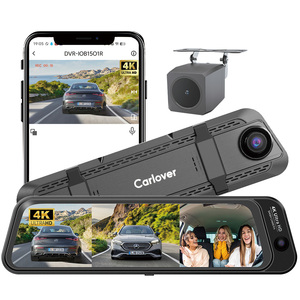 Cámara para Auto Carlover 4K con Lente Ojo de Pez, IA, 3 Canales (Frontal y Trasera), Pantalla de 9.66 Pulgadas, GPS, WIFI, ADAS, Impermeable - Product Image 1