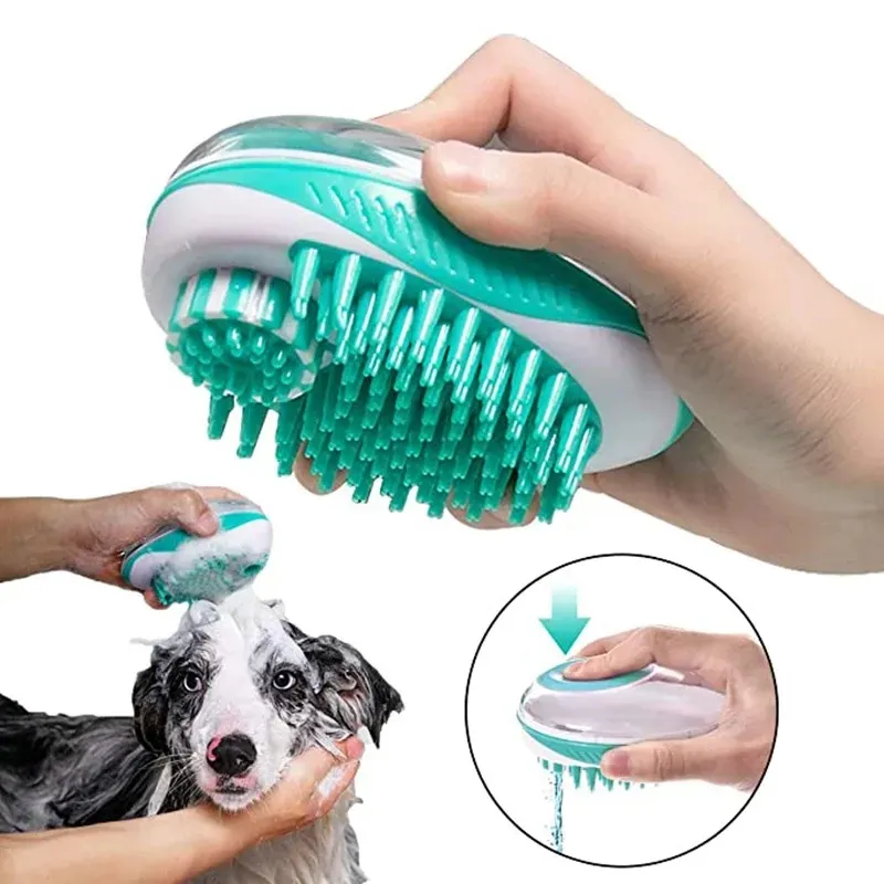 Hunde kamm bürste Täglicher Gebrauch zum Reinigen von losem Fell und Schmutz Ideal für Hunde Eine Haustier wasch massage Enthaarung shand schuh Bade pflege handschuhe