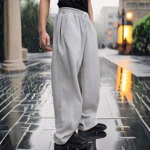 Camiseta Holgada para Hombre, Color Sólido, Elástica, Media Manga, Lisa, Teñida, 100% Algodón Orgánico, Ecológica, Transpirable, Impermeable, Estilo Urbano - Product Image 2