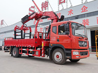 Camion-grue SHENBAI à bras articulé à fort moment de charge avec moteur Yuchai, certifié CE, châssis Dongfeng, commande hydraulique