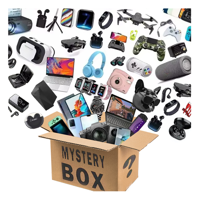 2024 Festival Novelty Gift Present 3C Lucky Mystery Box 100% Win Random Consumer Electronics Gadgets Family Blind