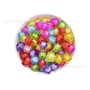 Acrylic Square <b>Beads</b> With White Core Perforated For Jewelry Making DIY Handmade <b>Beads</b> - Product Image 5