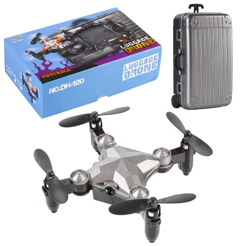 2020 Hot Selling Nieuwe Pocket Mini Drones Draagbare Koffer Bagage Drone DH-120 Met Camera Ce Rohs Rc Speelgoed