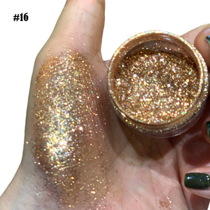 Pigmenti Metallici Brillanti per Ombretto, Polvere Glitterata per Occhi - Product Image 1