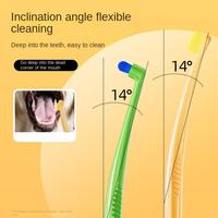 Brosse à dents pour chiens et chats Calf Adventures, poils doux, fournisseur OEM, outil de nettoyage buccal à haute friction pour animaux de compagnie