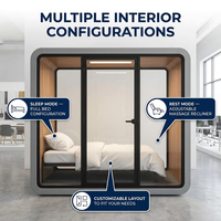 Capsule de sommeil intelligente moderne pour aéroport, insonorisée 35 dB, avec purificateur d'air écologique, idéale pour les salons de terminal et les zones de transit