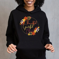 Prêt à imprimer : Motif DTF thermocollant « Remerciant, Grateful, Blessed »