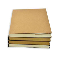 Cahier imprimé épais en gros avec couverture kraft A5 en papier recyclé vierge marron avec reliure à coudre