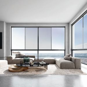 Fenêtres et portes coulissantes en aluminium à double vitrage creux, design moderne, insonorisées, fabriquées en Chine pour les maisons - Product Image 1