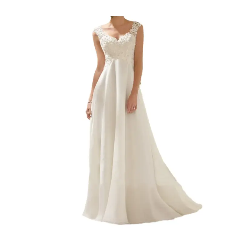 E0110ta60 Best Verkopende Lieverd Kant Mouwloze Baljurk Trouwjurken Voor Bruidsmeisje Sehe Mode