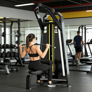 Machine de tirage vertical commerciale à charge par poulie, équipement de <span class=keywords><strong>musculation</strong></span> professionnel pour l'entraînement du dos et des épaules - Product Image 5