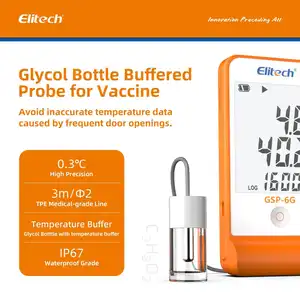 Elitech Gsp-6G LCD 데이터 로거 다중 사용 종이없는 온도 및 습도 데이터 기록