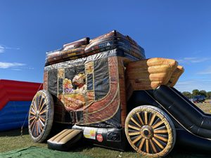 Cô Gái Unicorn Sao Vương Miện Chủ Đề Chủ Đề Inflatable Combo Bouncer Giá Rẻ PVC Lâu Đài Trượt Trẻ Em Cho Thuê Sử Dụng Bao Gồm Blower Mô Hình - Product Image 3