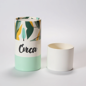 Custom Size Round Paper Tube Cylinder <b>Boxes</b> Biodegradable Cardboard Packaging For Cosmetics Skincare Jewelry <b>Wedding</b> Favors <b>Gift</b> - Product Image 4