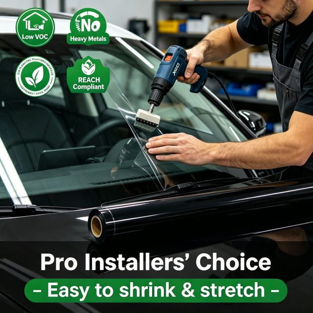 HD-CR 2mil Nano Ceramic Window Tint 99% IR Rejection Privacy Anti Scratch VLT 5%-75% 5Y Warranty Car Window Tint Film