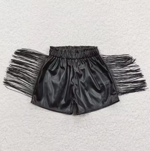 Pantaloncini Estivi in <span class=keywords><strong>Pelle</strong></span> Multicolore con Elastico in Vita e Nappine per <span class=keywords><strong>Bambina</strong></span> - Product Image 3