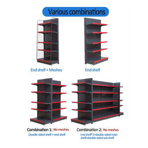 Scaffalatura per supermercato regolabile in metallo leggero e plastica - Product Image 4