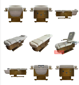 High-<b>End</b> Luxury Gold Pedicure Chair with LED Foot Spa Basin Professional Salon Facial <b>Bed</b> Beauty Head therapy <b>bed</b> for spa beauty - Product Image 4