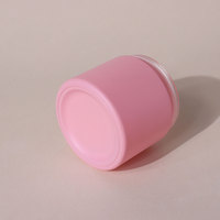 Nouveau design unique de pots en verre coloré givré de 4oz 120g cosmétiques vides en verre de crème de soin de la peau de luxe avec couvercle