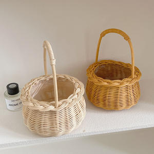 Panier à fleurs rond en dentelle miniature, étanche, design artisanal, vente en <span class=keywords><strong>gros</strong></span> - Product Image 5