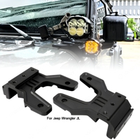 Supports de fixation pour phares auxiliaires LED OPOOLIGHT 4X4 tout-terrain sans perçage pour Jeep JL Wrangler, montage sur montants A et capot.