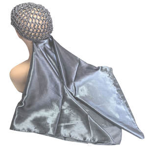 HZM-26025 <span class=keywords><strong>Redecilla</strong></span> de Moda para Mujer, Juego 2 en 1, <span class=keywords><strong>Redecilla</strong></span> y Pañuelo, Venta al por Mayor de Fábrica, Redecillas y Pañuelos para Mujer - Product Image 2