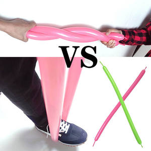 Vente en gros chaude shuaian or argent métal chromé longs ballons en latex décoration de fête métal torsion ballons magiques en latex - Product Image 2