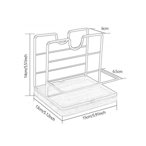 Portarrollos de Cocina Multiusos de Bambú y Acero Inoxidable con Diseño Moderno y Almacenamiento sin Plegado - Product Image 6
