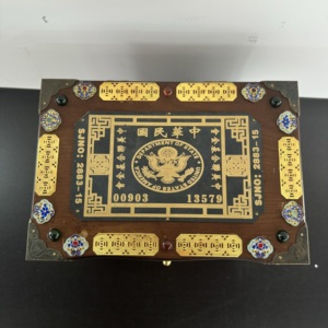 Nouveauté : Ensemble impérial Sun Yat-sen, pistolet présidentiel doré à 5 coups, ornement de style ancien chinois, porte-bonheur en métal plaqué - Product Image 2