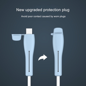 2025 vente chaude adaptée à <span class=keywords><strong>Apple</strong></span> câble de charge étui de protection en Silicone USB ligne de données protecteur en Silicone pour Android - Product Image 2