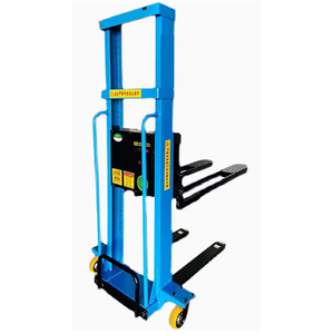 Apilador de Palés Autocargable Portátil JYH, Montacargas de Tijera Autopropulsado Manual de 1 Tonelada con Equipo de Manipulación - Product Image 1