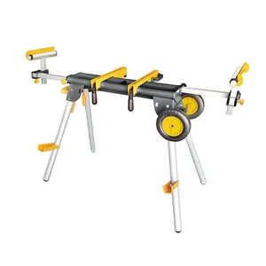 Professional mobile portable rolling universal miter table saw stand