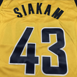 Listo para enviar <span class=keywords><strong>Pascal</strong></span> Siakam Gold Camiseta de baloncesto cosida de la mejor calidad - Product Image 1