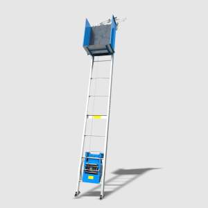 سلم كهربائي قوي من سبائك الألومنيوم ، رافعة أمان وسرعة رفع رافعة - Product Image 1