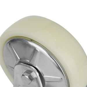 5 pouces En Fonte <span class=keywords><strong>Chariot</strong></span> En Métal Blanc Pp Europe Type <span class=keywords><strong>Roulette</strong></span> - Product Image 6