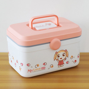 Caja de Almacenamiento de Plástico Rectangular One Love con Compartimento para Medicamentos, Cosméticos y Accesorios de Uñas - Product Image 4