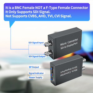 Convertisseur <span class=keywords><strong>vidéo</strong></span> Justlink 1080P SDI vers DP, adaptateur micro-convertisseur, <span class=keywords><strong>conversion</strong></span> audio et <span class=keywords><strong>vidéo</strong></span> en temps réel 1080p SDI vers DP - Product Image 6