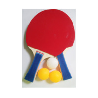 Raquettes de tennis de table en bois de peuplier et caoutchouc, articles populaires à bas prix, très demandées en 2026, pour usage quotidien